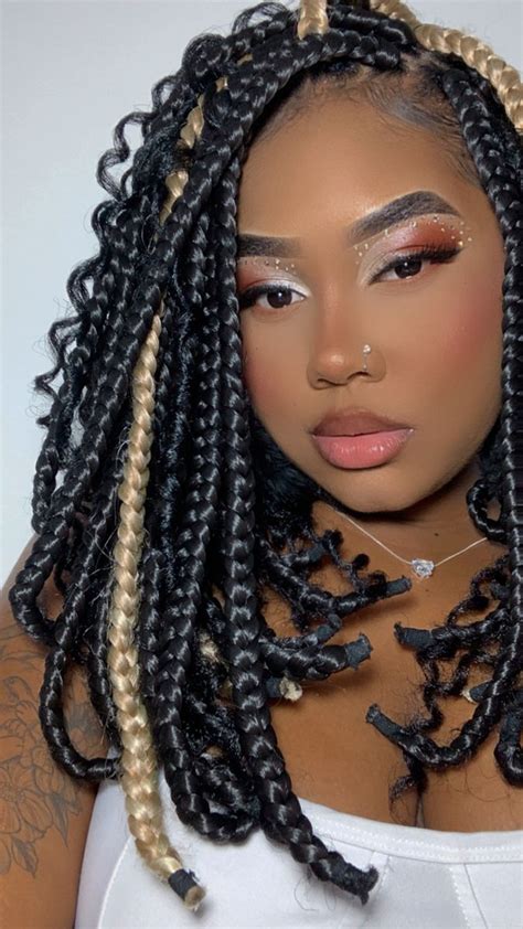 Box braids chanel em cabelo longo sem precisar cortar .